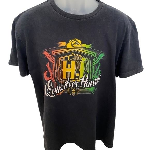 QUIKSILVER Hawaii Surf Tee Shirt Men L Large - Picture 1 of 6
